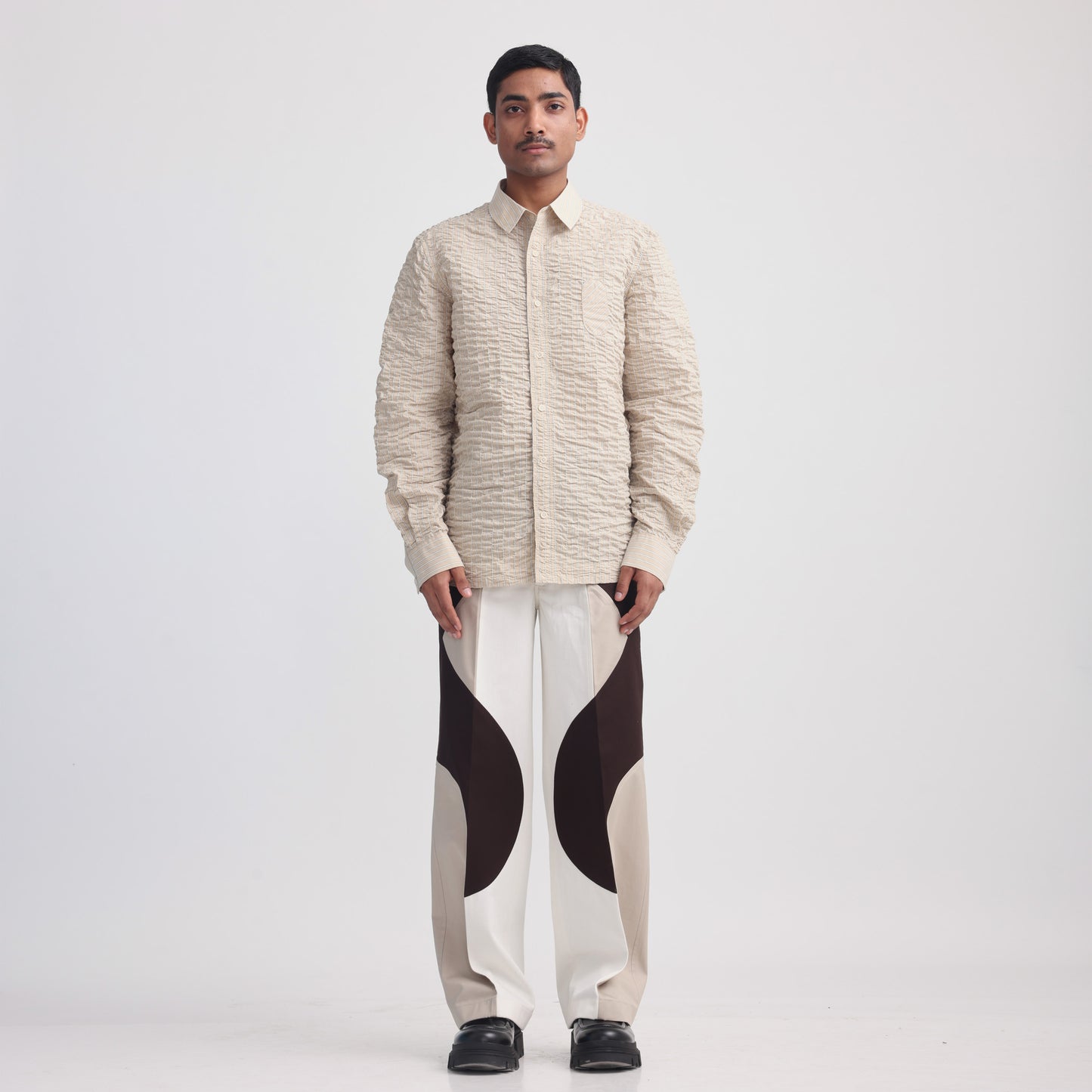 Border Panelled Trousers