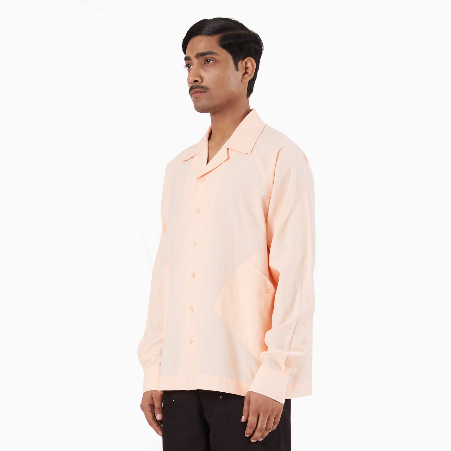 Regiment Raglan Sleeve Shirt- Salmon