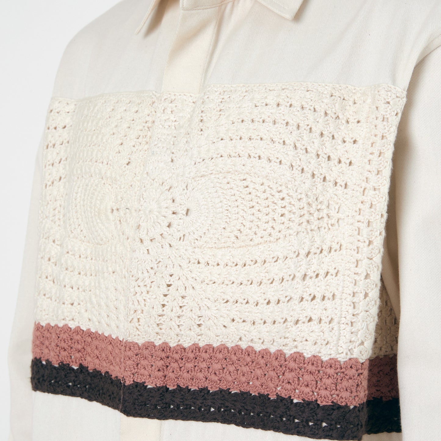 Crochet Applique Shirt- OW