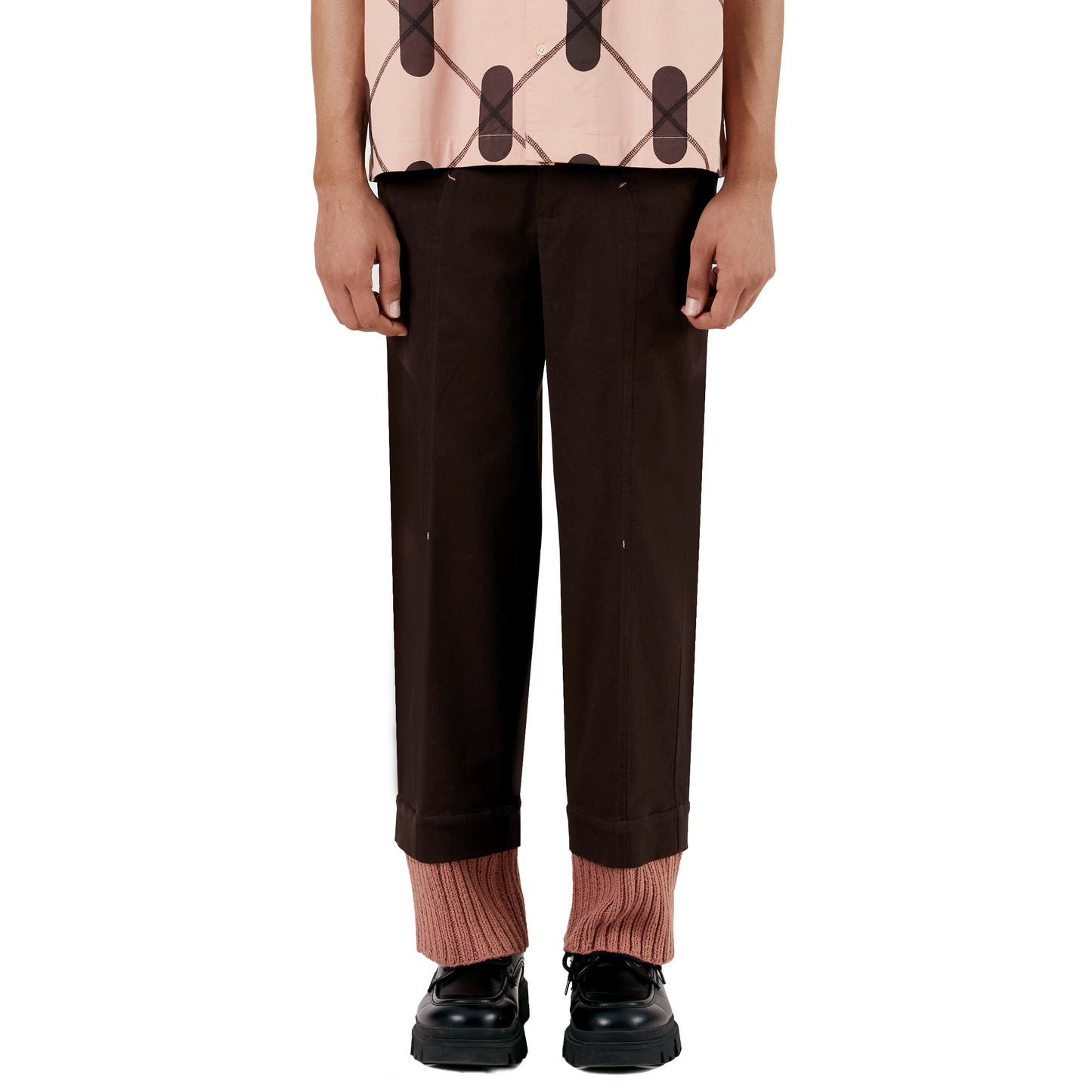 Regiment Knit Layered Pants- DB