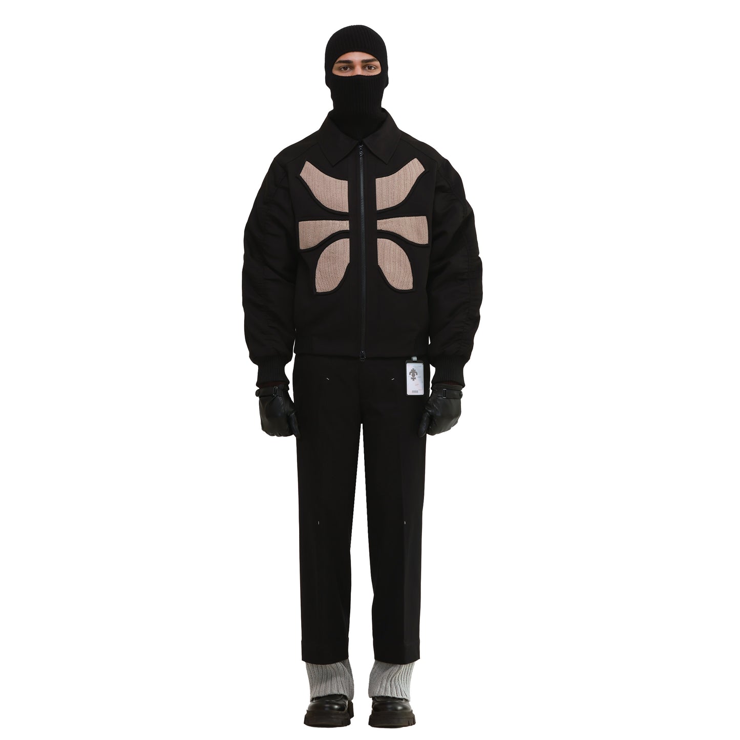 VERTEBRAE BOMBER JACKET- BL