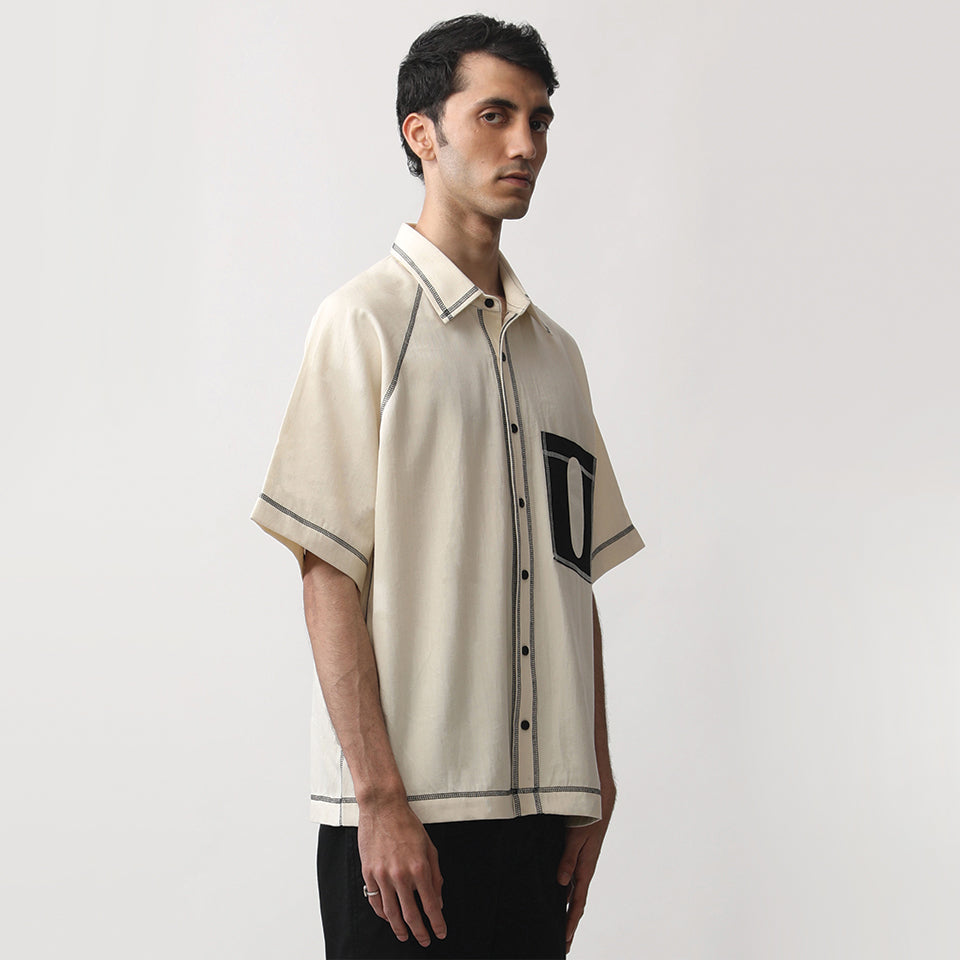 Canopy Denim Shirt- Off White