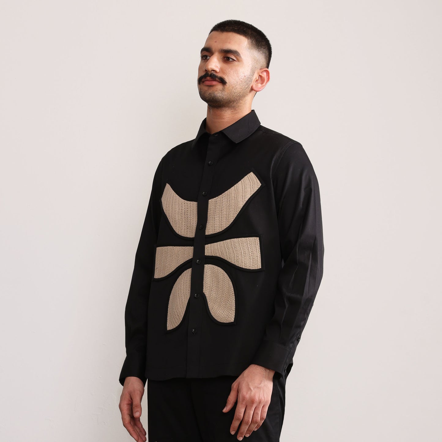 Vertebrae Symbolic Shirt Full Sleeves- Black