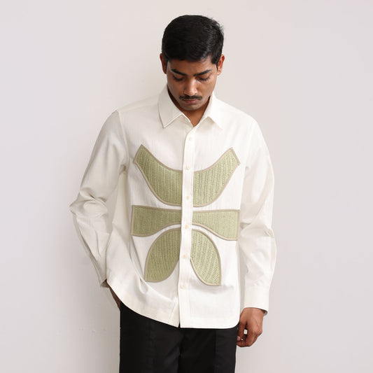 Vertebrae Symbolic Shirt Full Sleeves- Off White