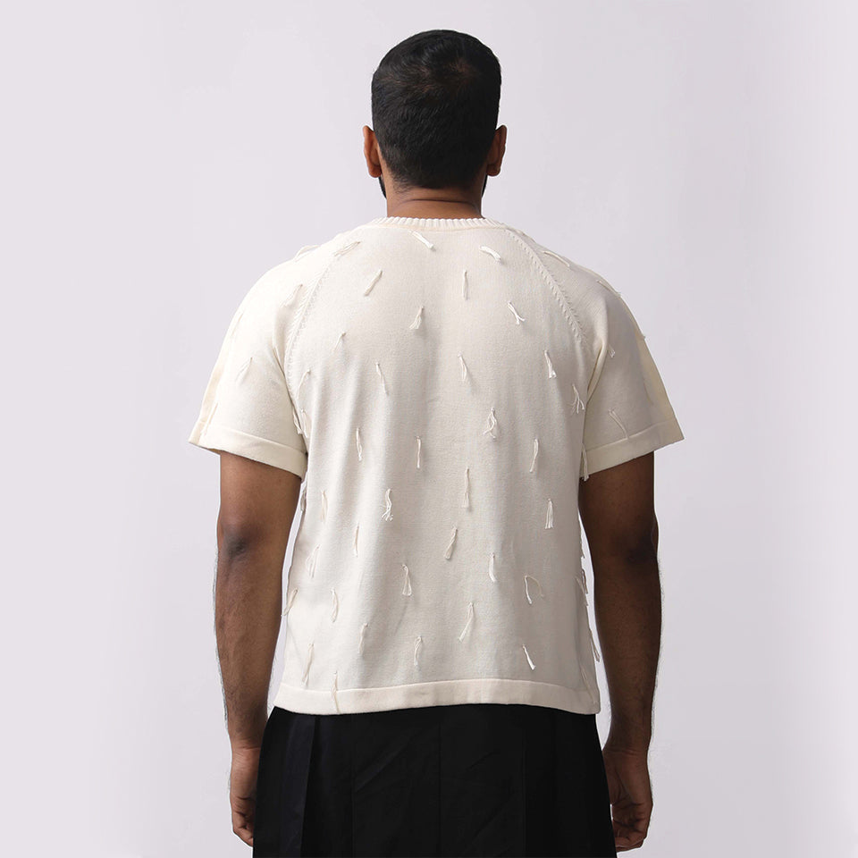 Rain Tee Half Sleeves- Off-White