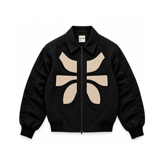 VERTEBRAE BOMBER JACKET- BL
