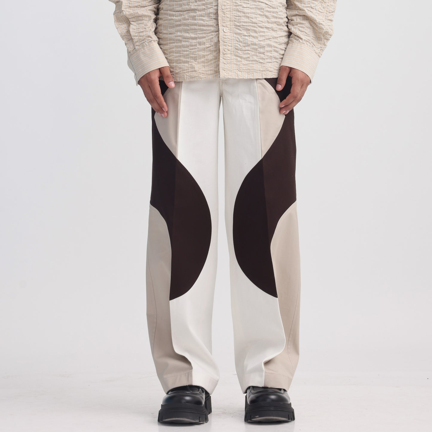 Border Panelled Trousers