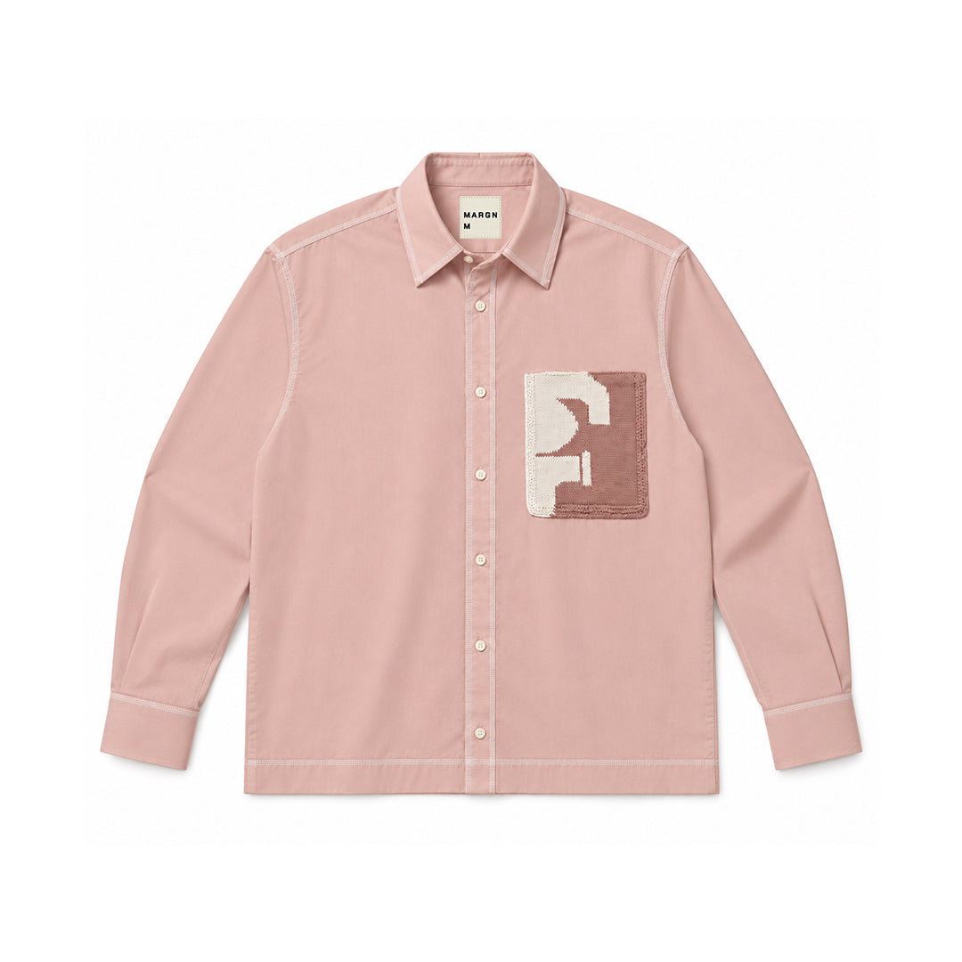 HandKnit Patch Pocket Shirt- SA