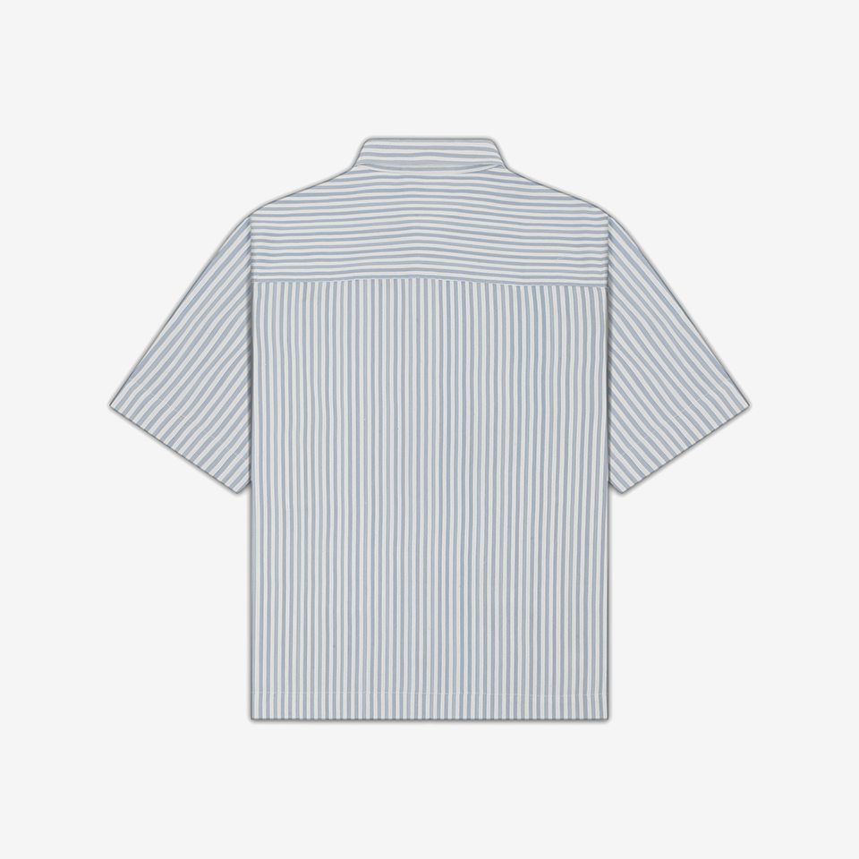 Vertebrae Symbolic Shirt- Blue and White Stripes