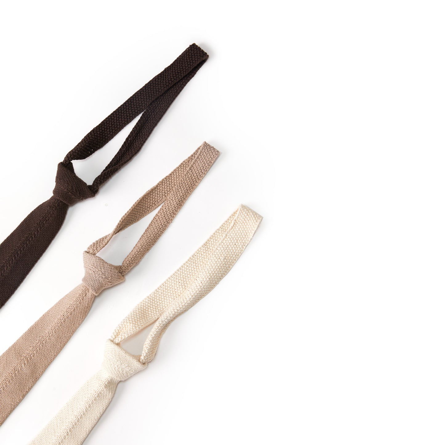 Handknit Ties- Set of 3