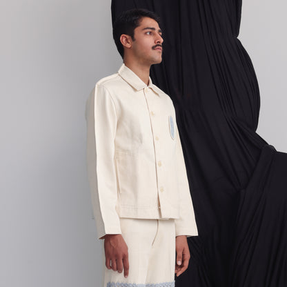 Canopy Margn Overshirt- Off-White