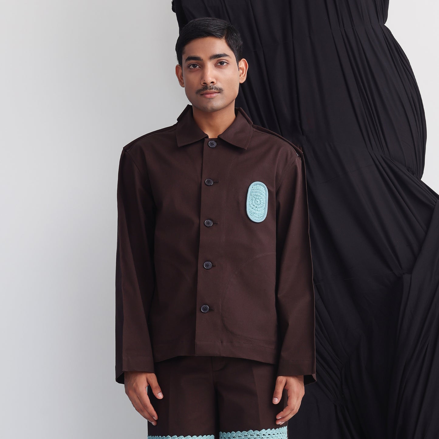 Canopy Margn Overshirt- Dark Brown