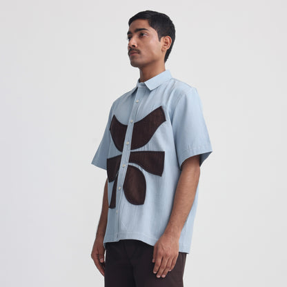 Vertebrae Symbolic Shirt- Sky Blue