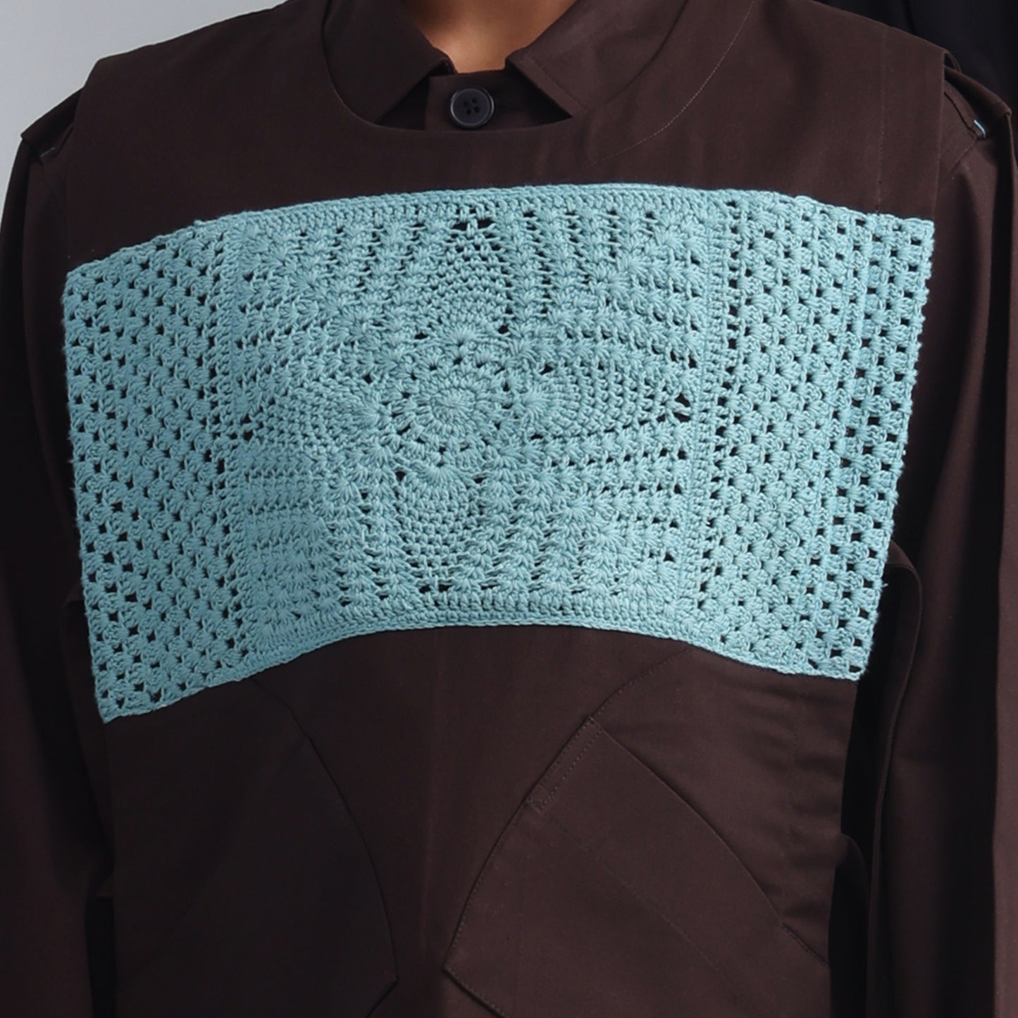 Epidermis Crochet Applique Vest