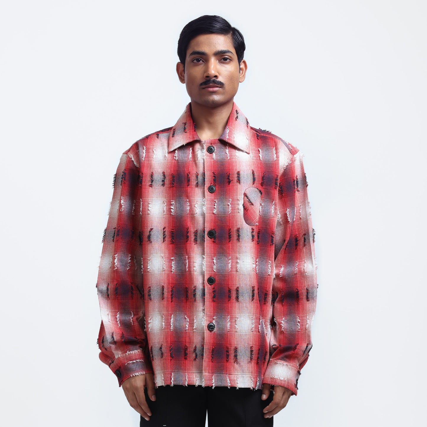 Medullary Ombre Checks Shirt