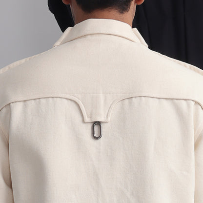 Canopy Margn Overshirt- Off-White