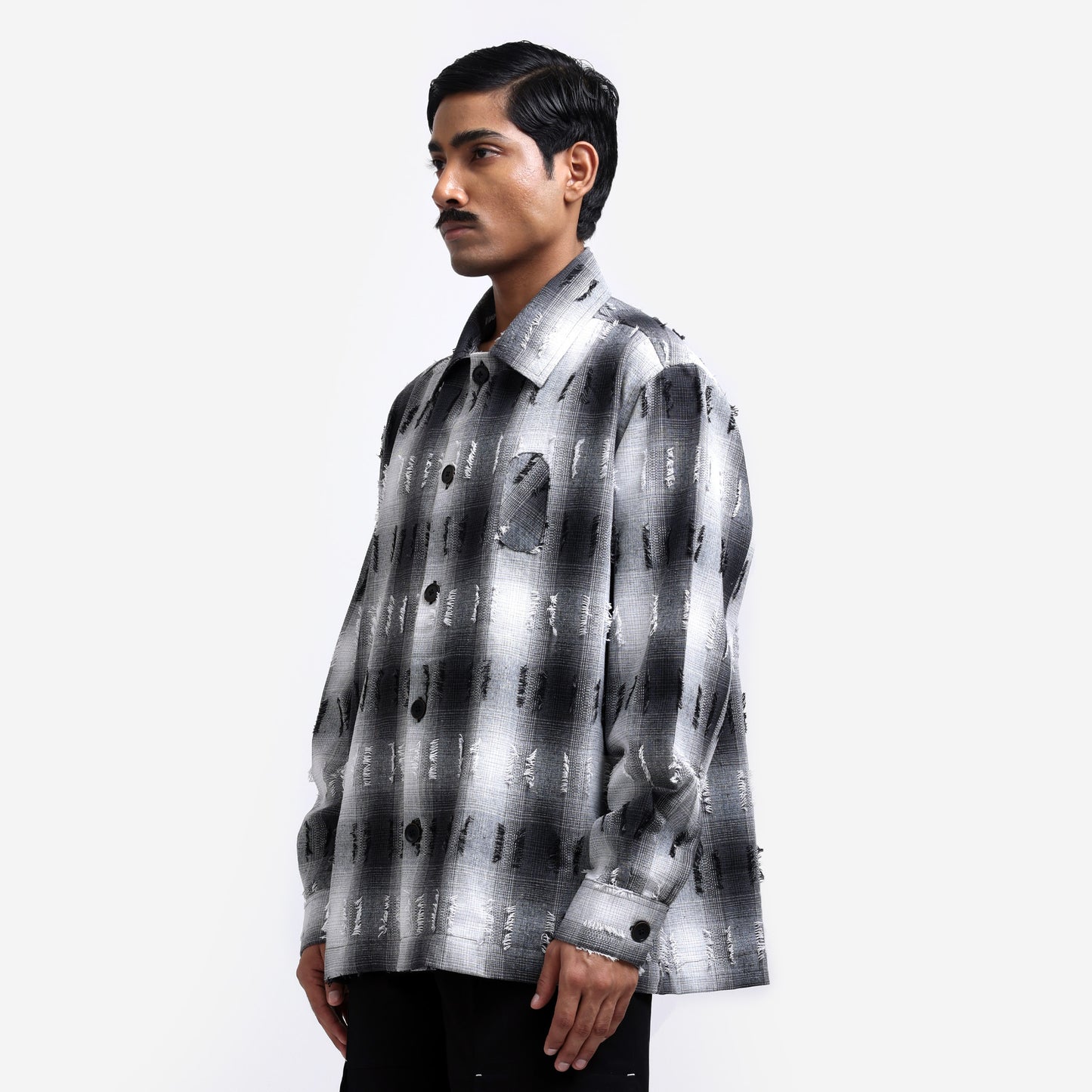 Medullary Ombre Checks Shirt