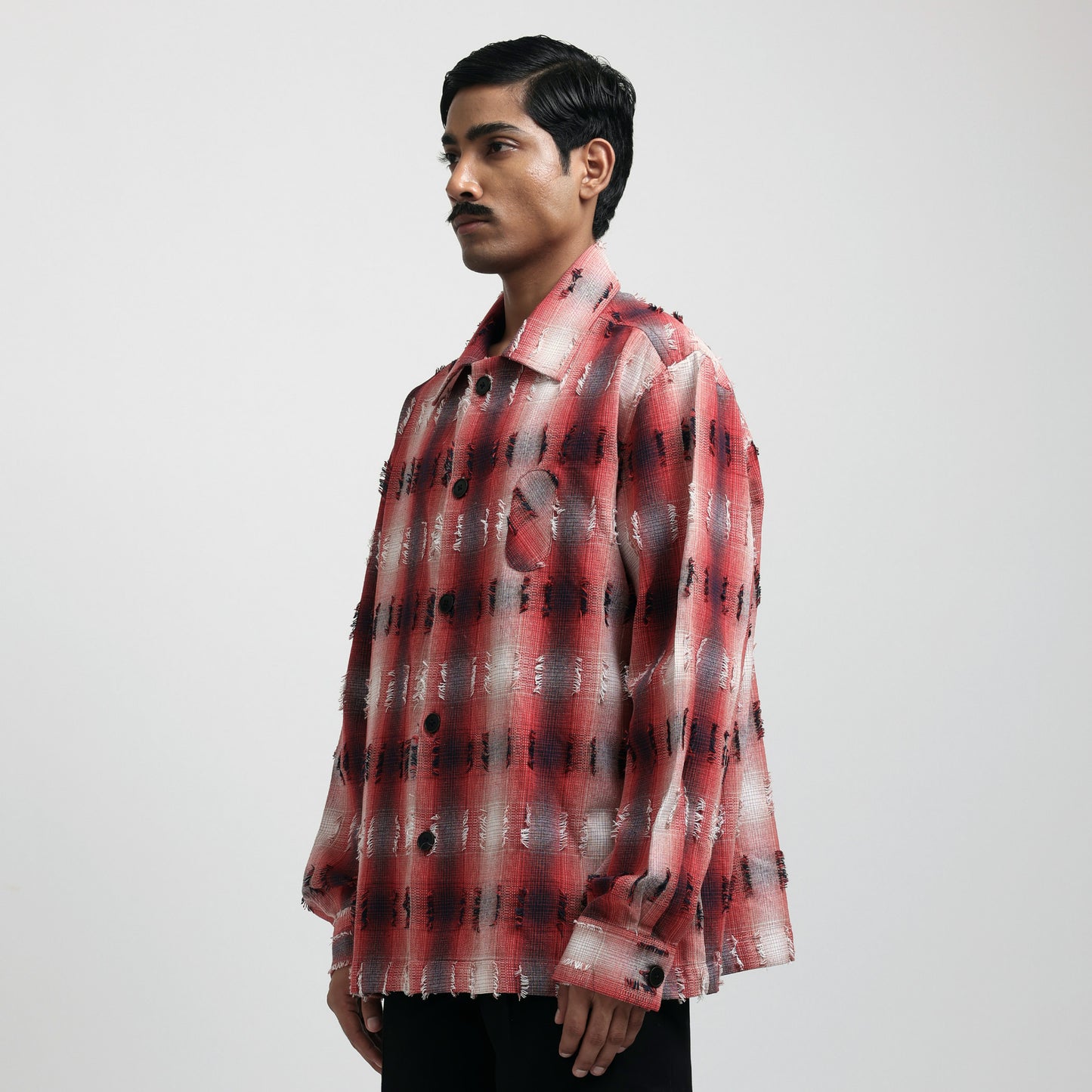 Medullary Ombre Checks Shirt