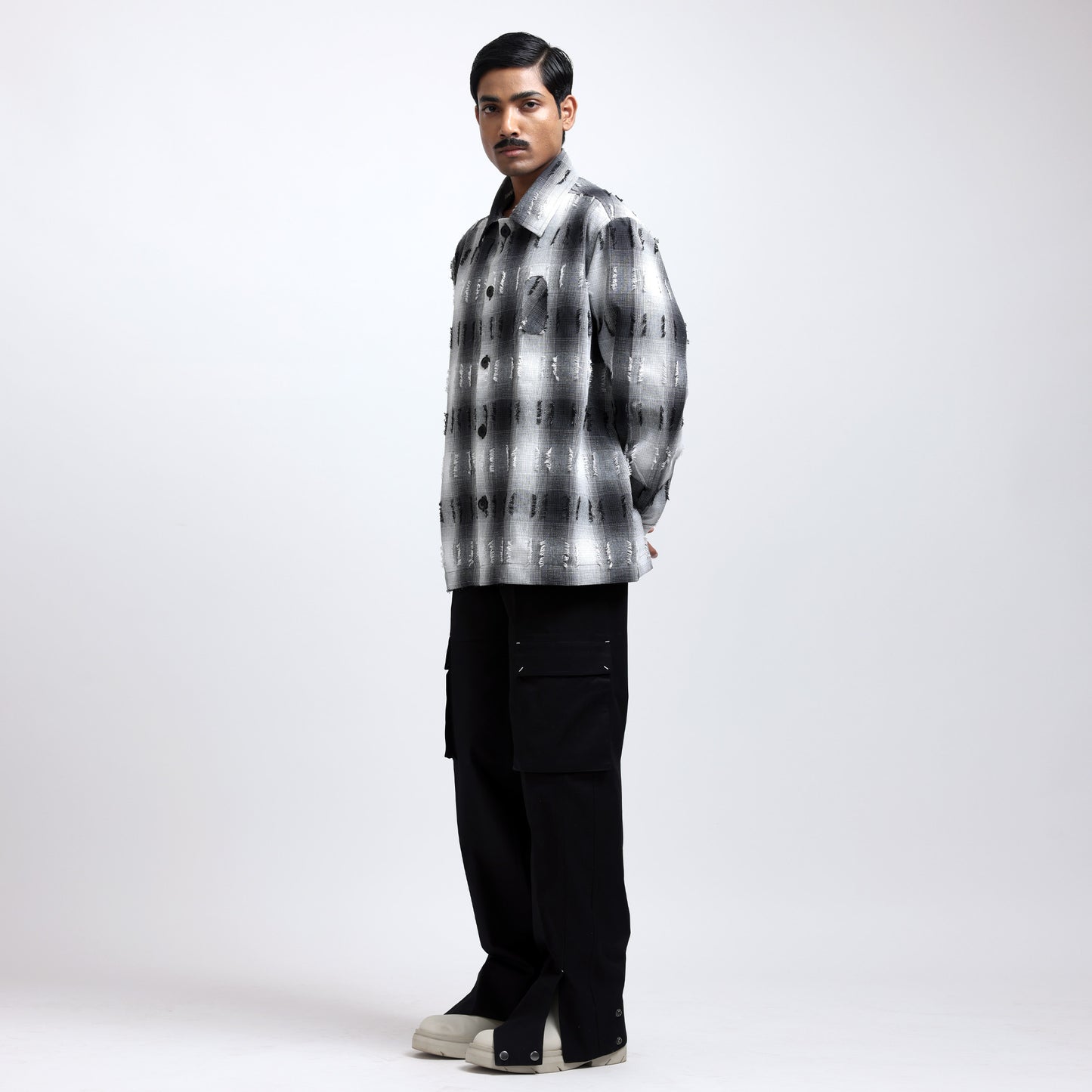 Medullary Ombre Checks Shirt