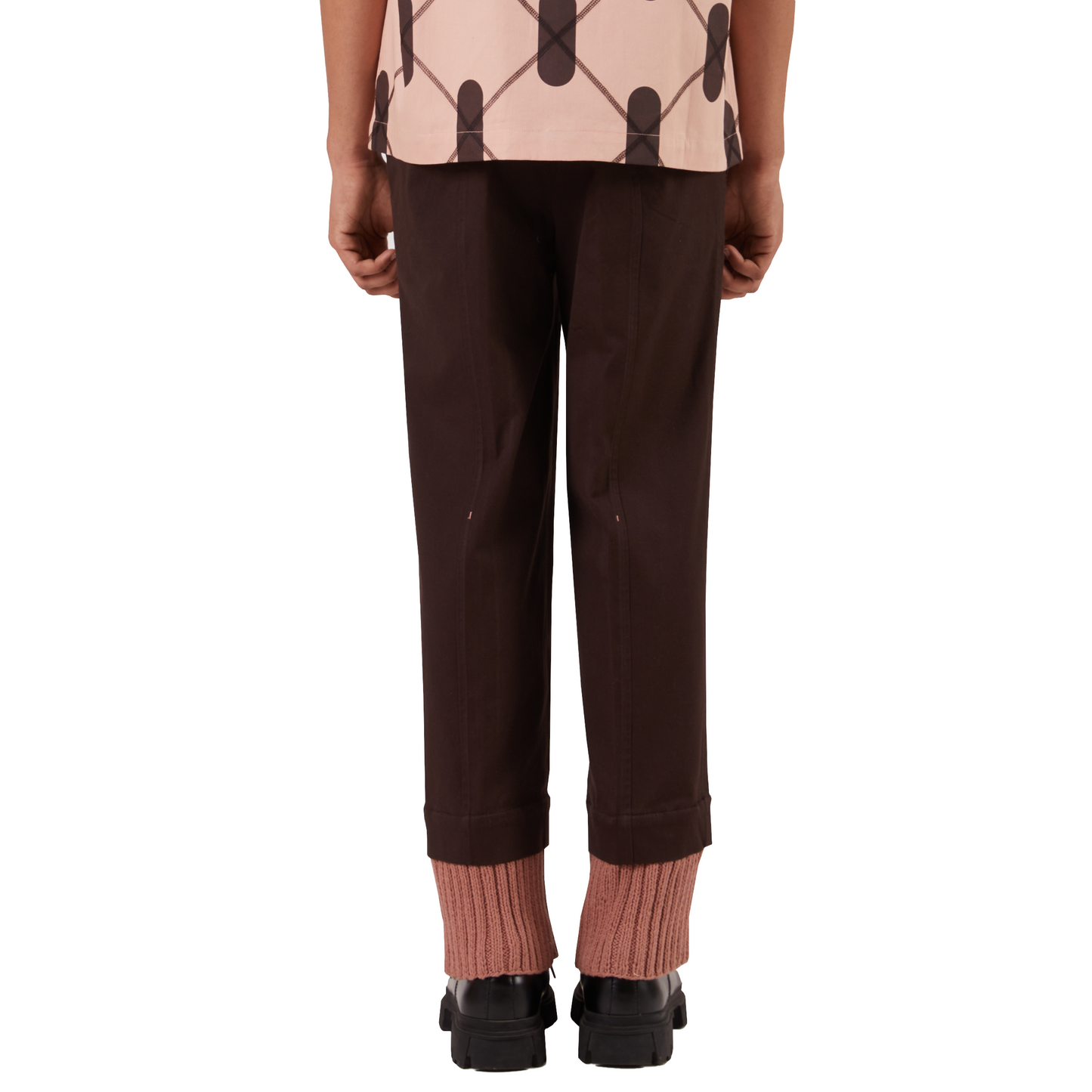 Regiment Knit Layered Pants- DB