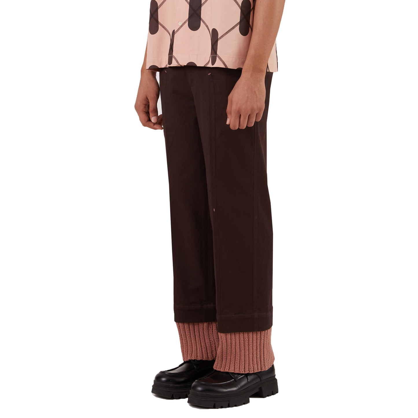 Regiment Knit Layered Pants- DB