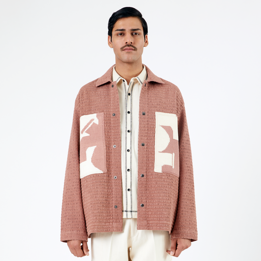 Collagen Overshirt 102- Salmon