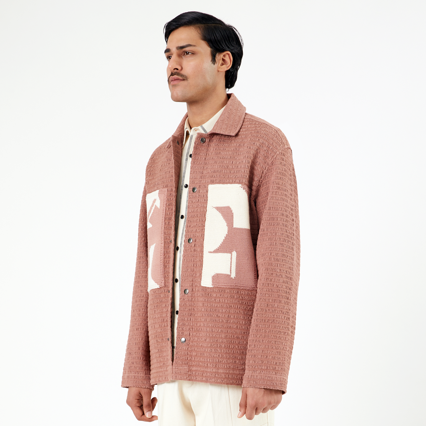 Collagen Overshirt 102- Salmon