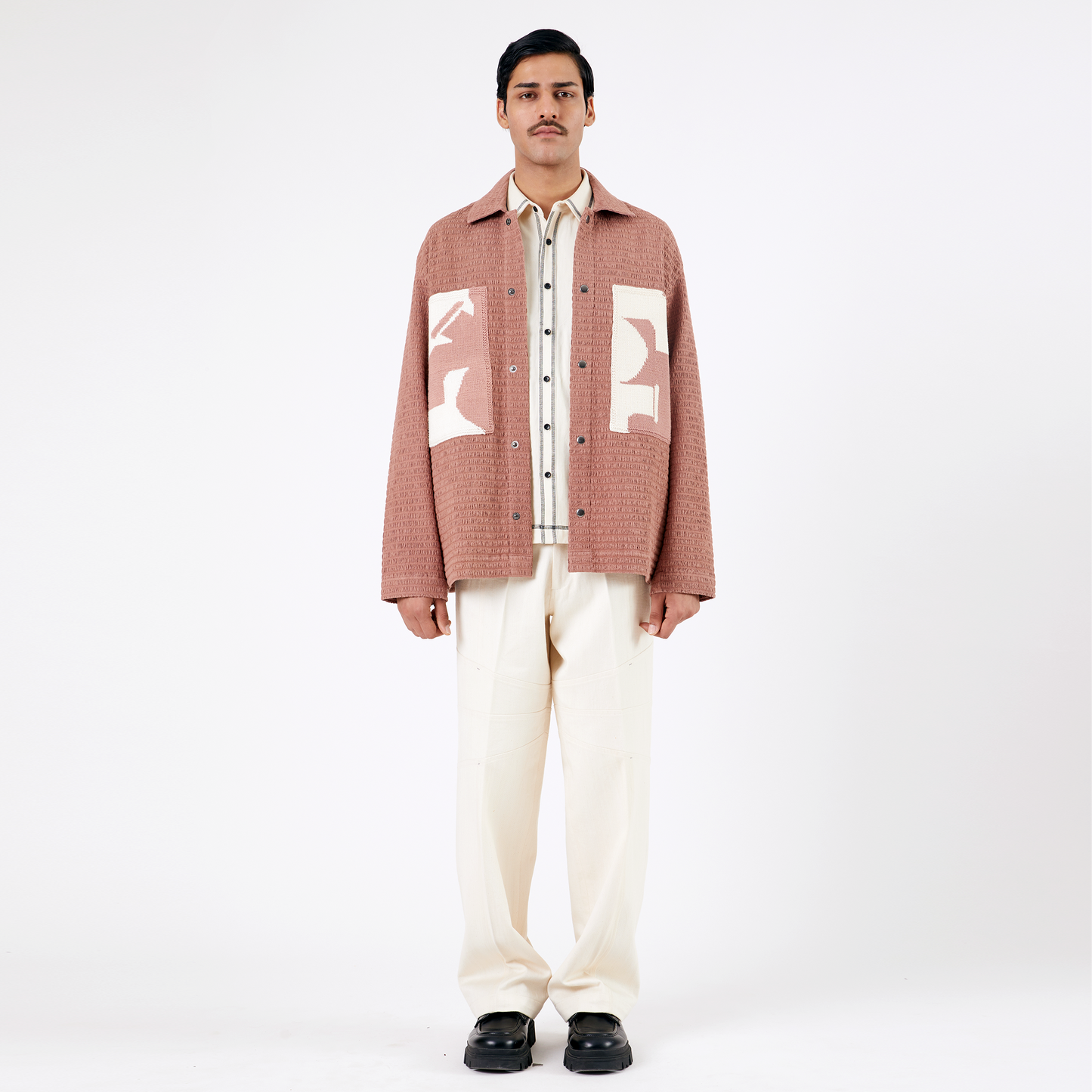 Collagen Overshirt 102- Salmon