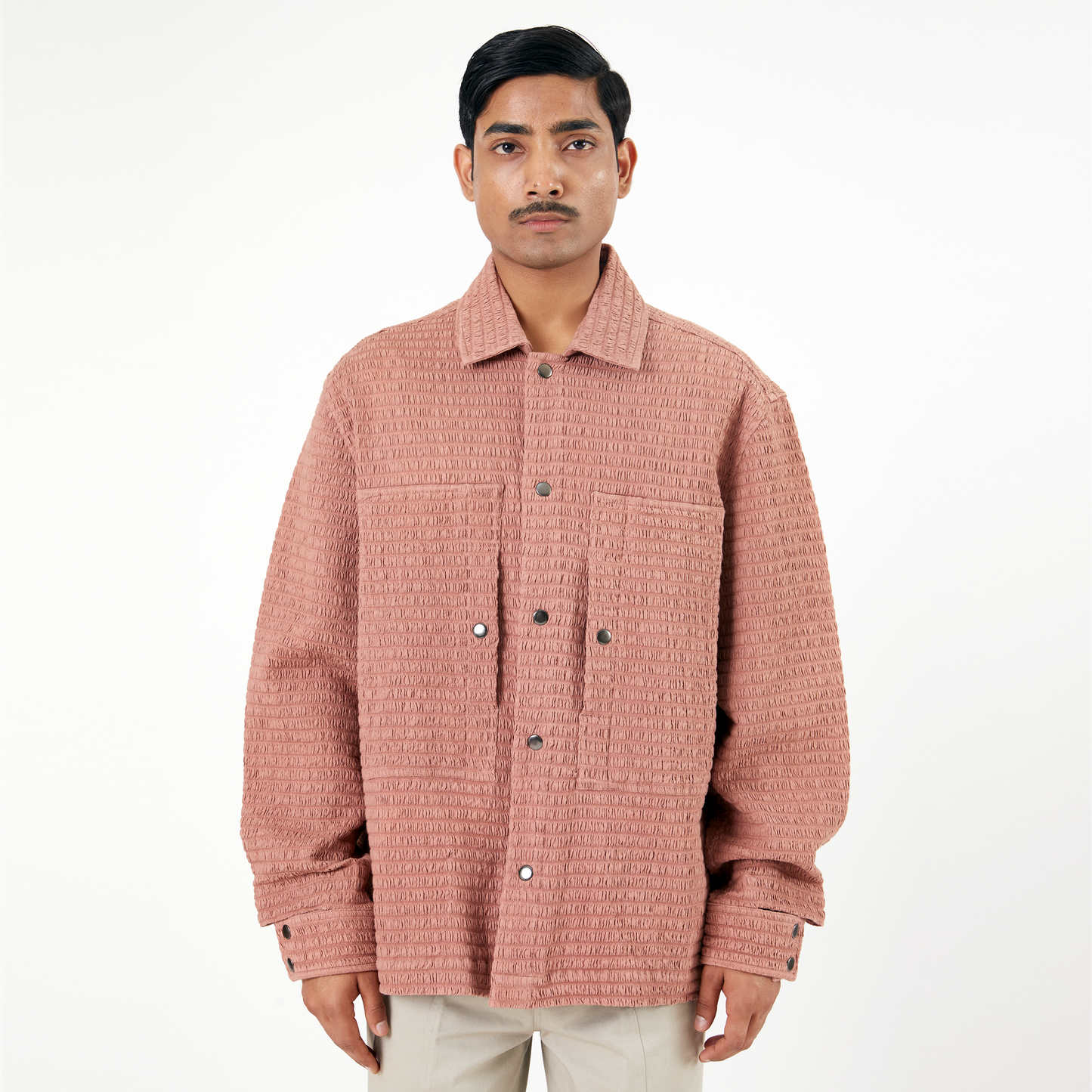 Collagen Overshirt 101- Salmon