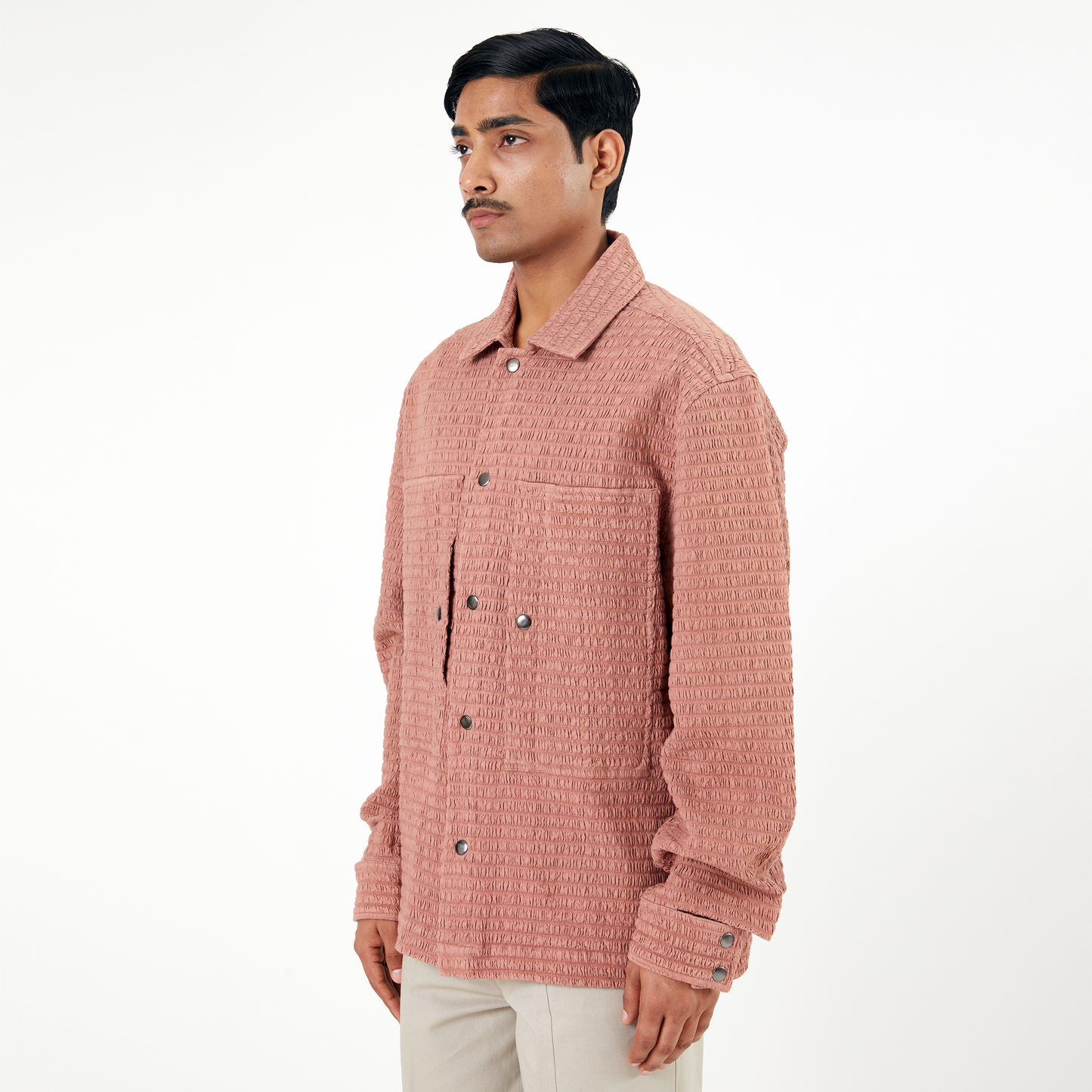 Collagen Overshirt 101- Salmon