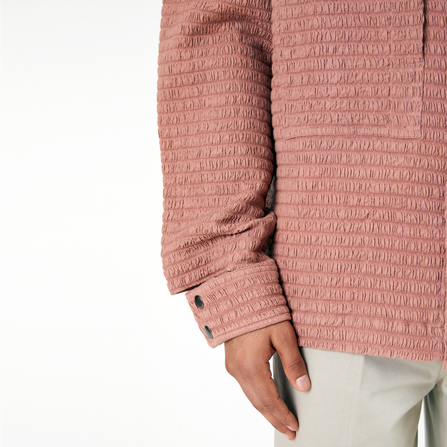Collagen Overshirt 101- Salmon