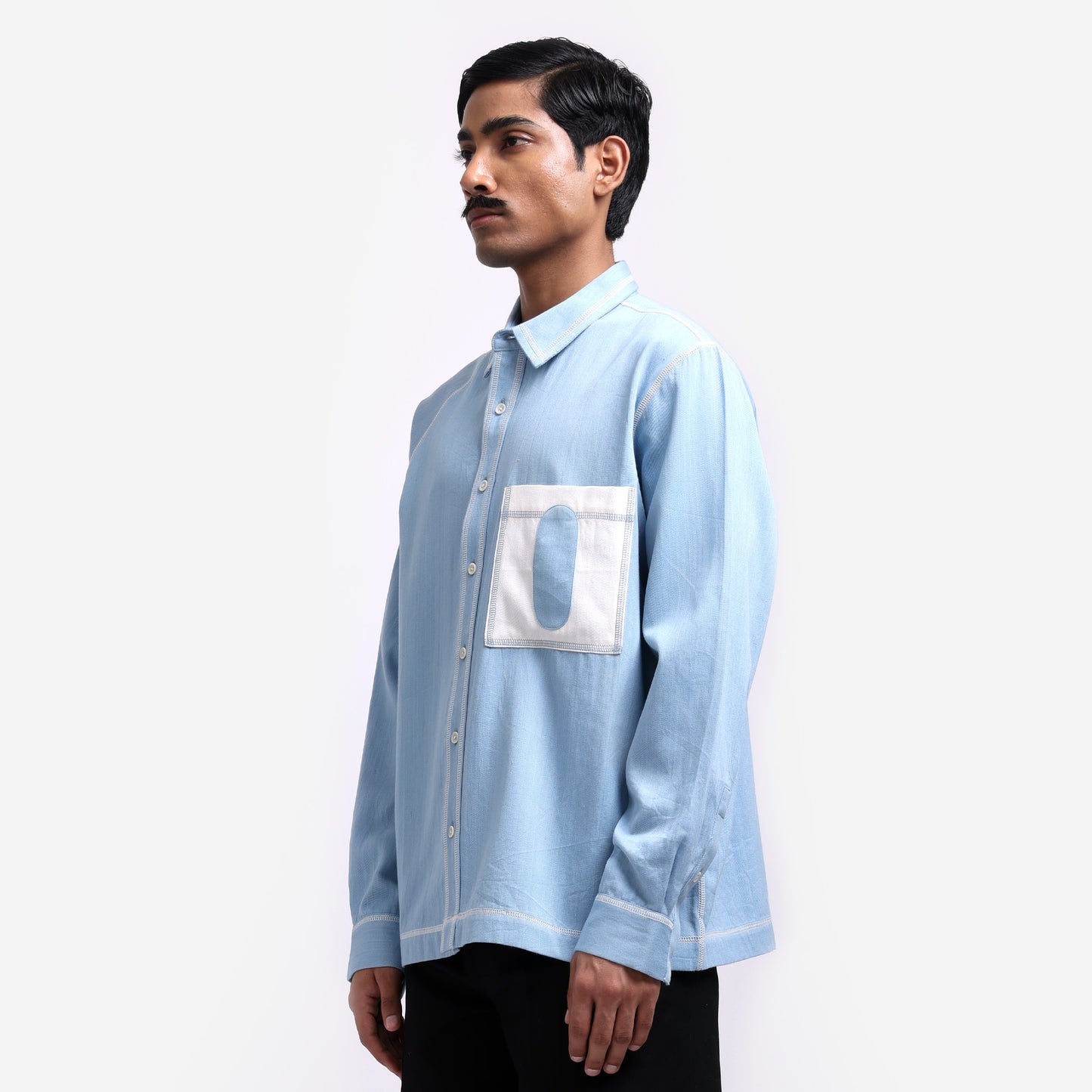 Canopy Denim Shirt- Full Sleeves- Blue