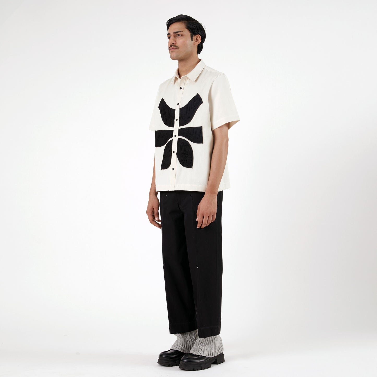 Regiment Knit Layered Pants- BL