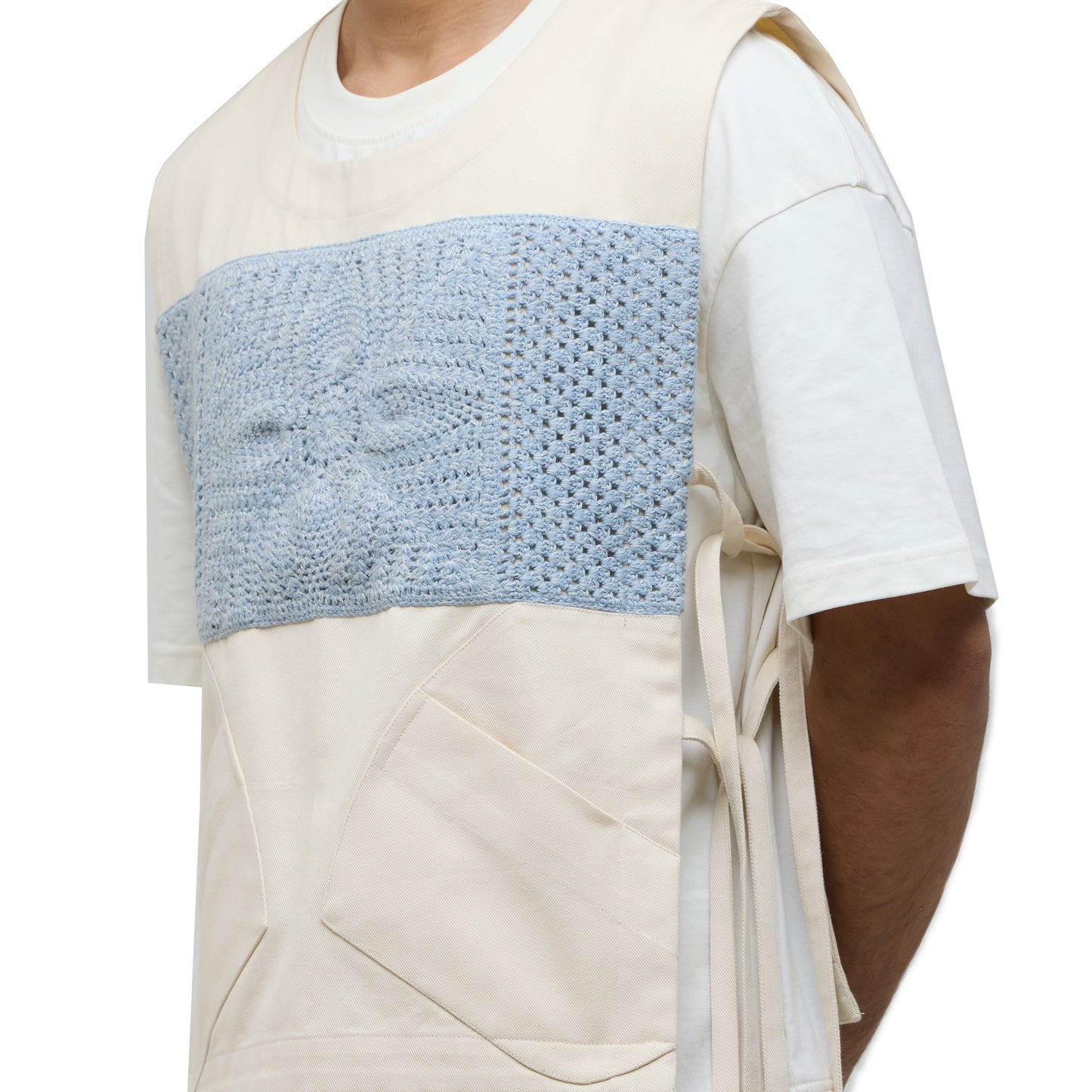 Epidermis Crochet Applique Vest - OW
