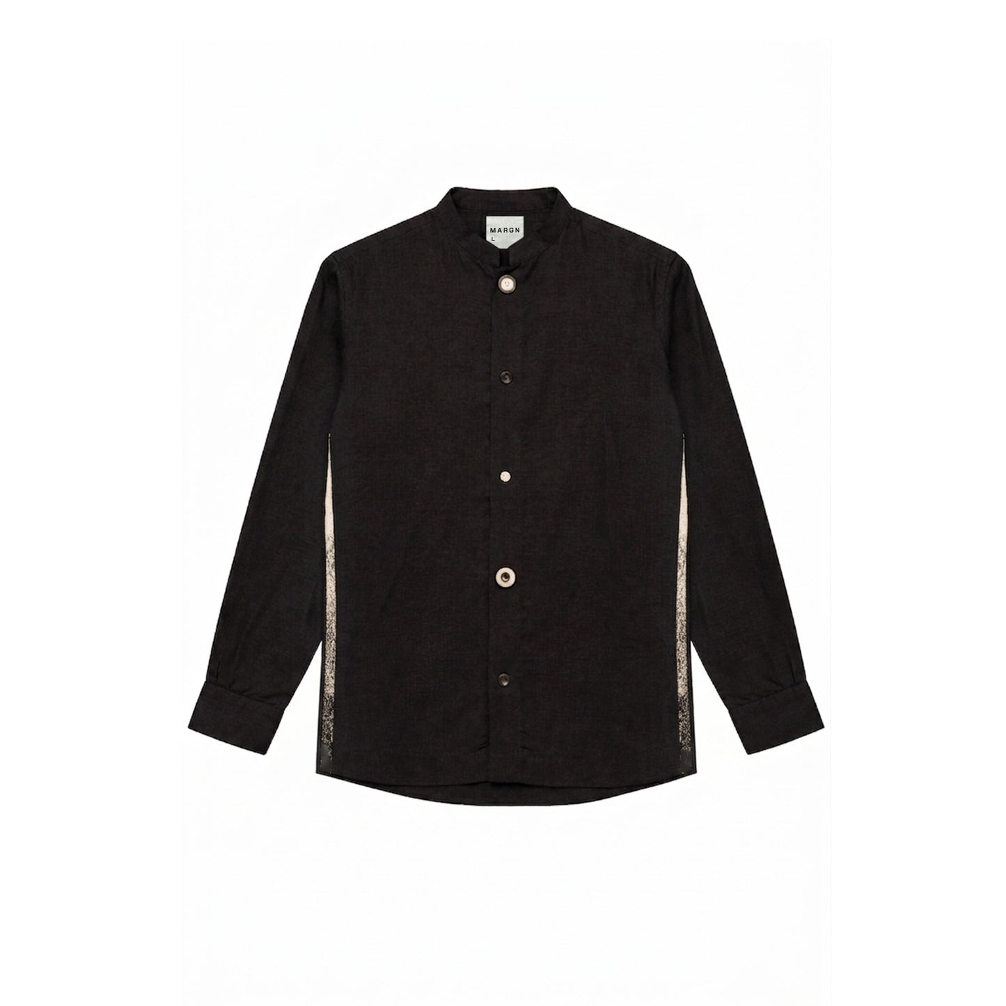 TENDON LINEN BLEND SHIRT- BL