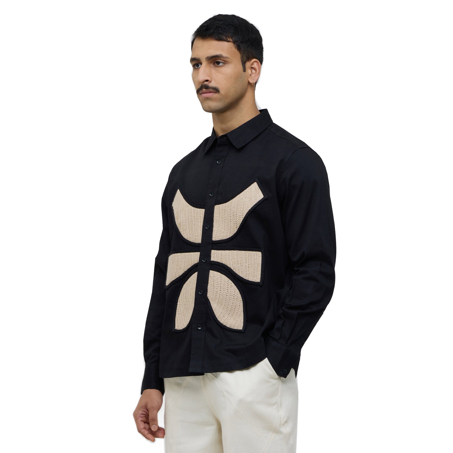 Vertebrae Symbolic Shirt Full Sleeves- Black