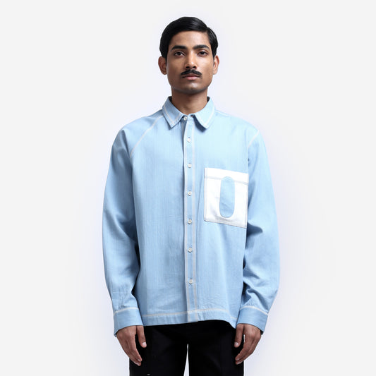 Canopy Denim Shirt- Full Sleeves- Blue