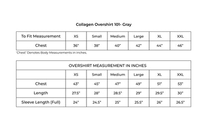 Collagen Overshirt 101- Gray