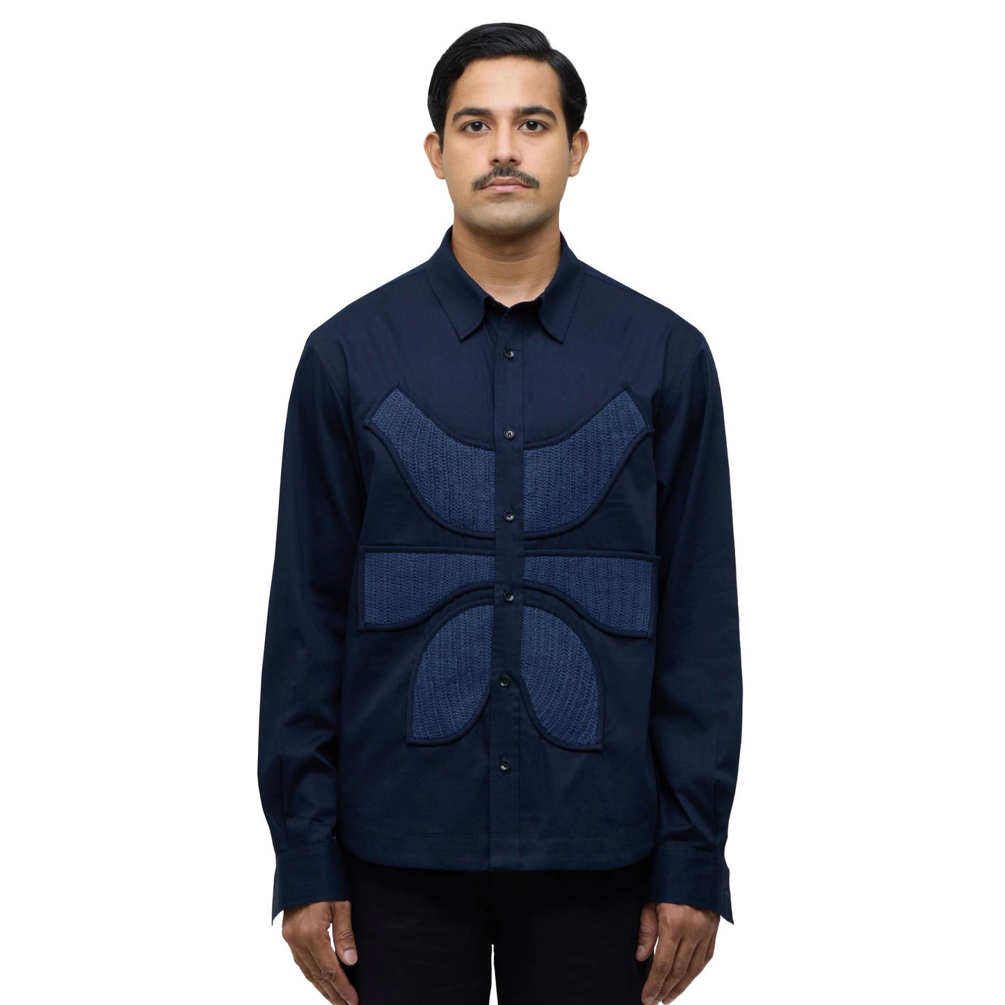 Vertebrae Symbolic Shirt Full Sleeves- Navy