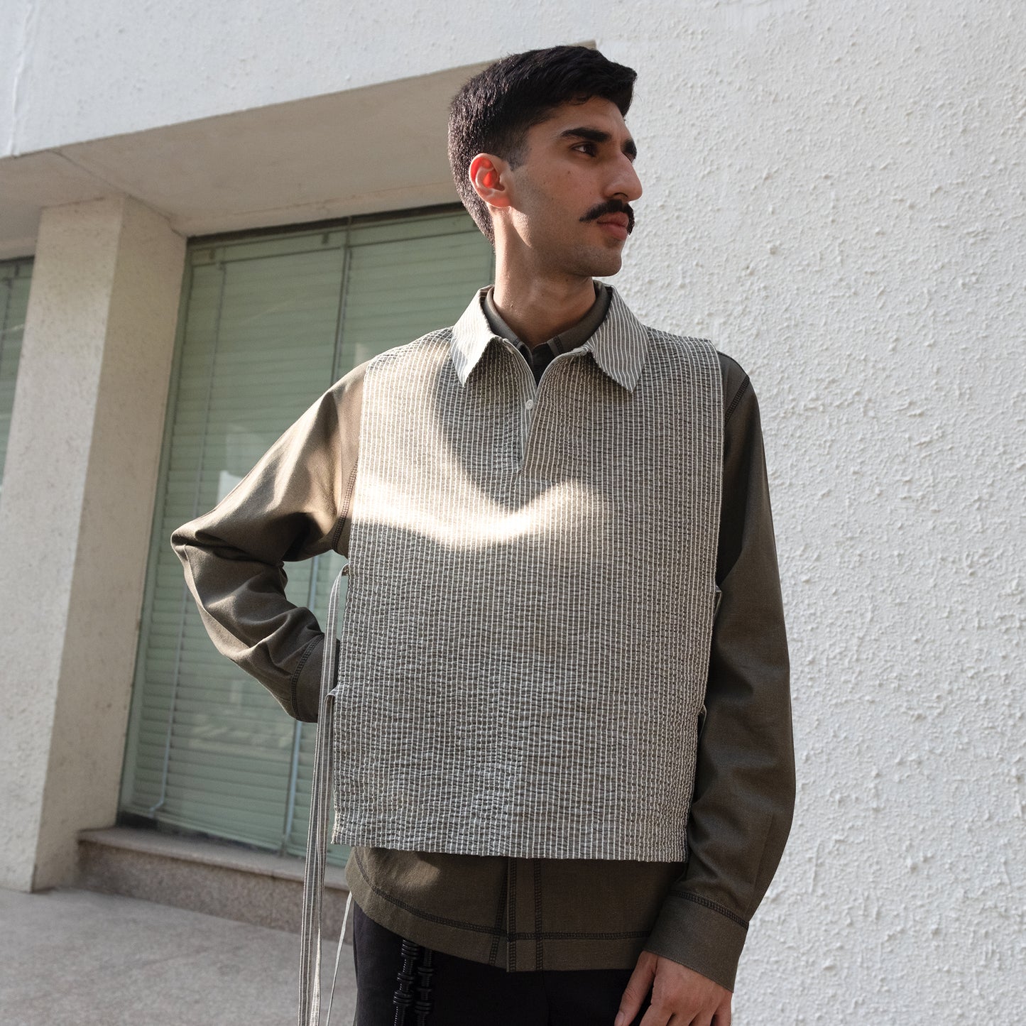 Actin Upcycled Vest- Olive