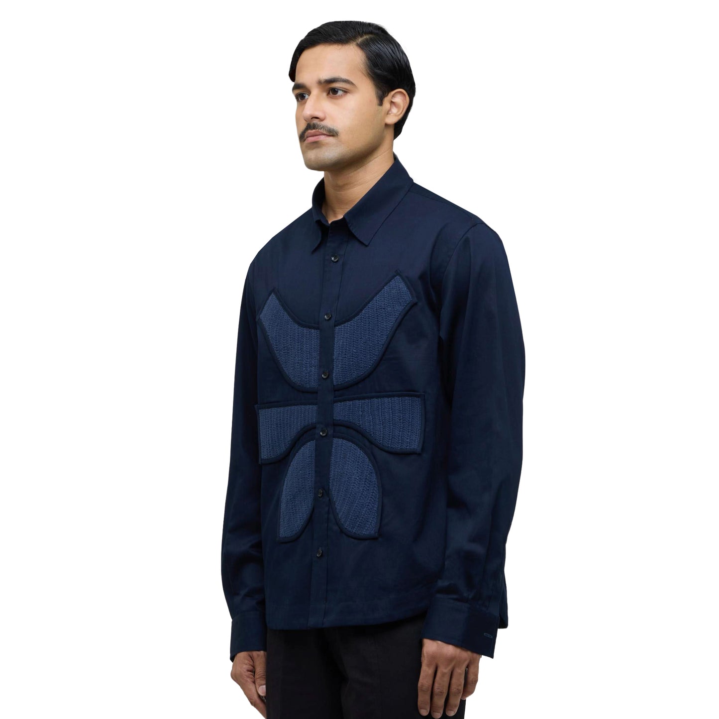 Vertebrae Symbolic Shirt Full Sleeves- Navy