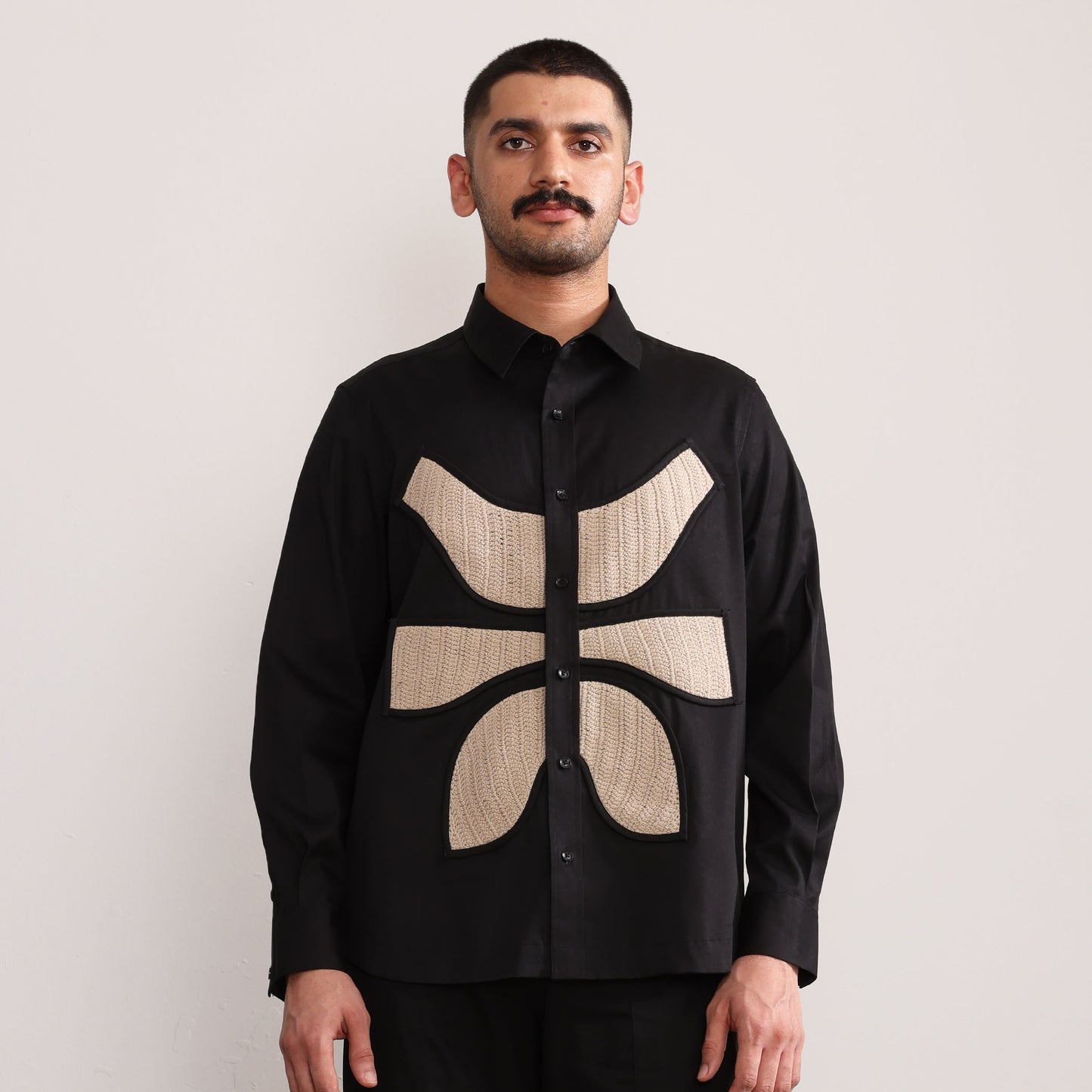 Vertebrae Symbolic Shirt Full Sleeves- Black