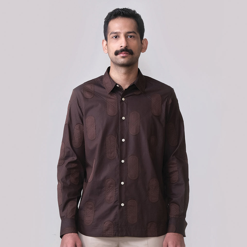 Nucleus Argyl Applique Shirt