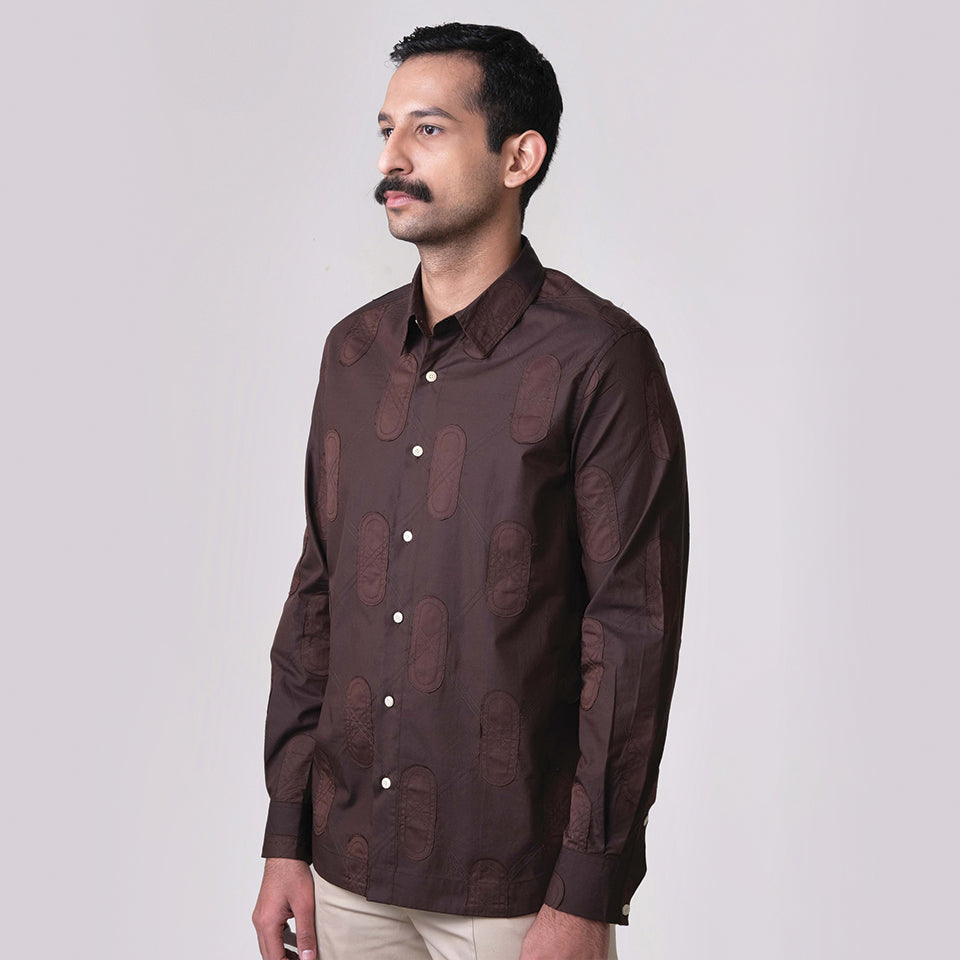 Nucleus Argyl Applique Shirt